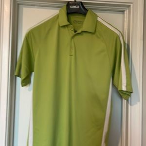 Men’s NikeFitDry Lime green golff shirt Medium